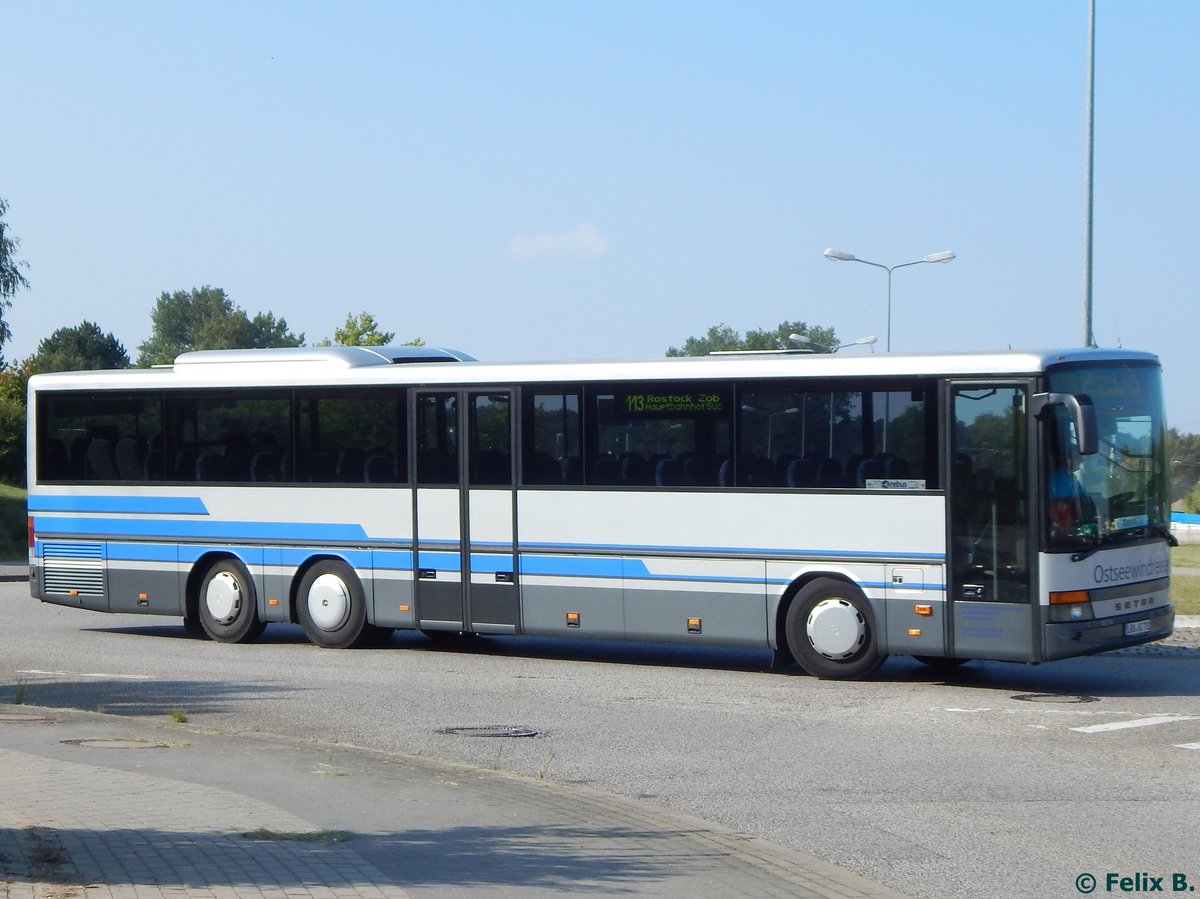 Setra 317 UL von Ostseewindreisen (ex Ötztaler/Ö) aus Deutschland in Rostock. 