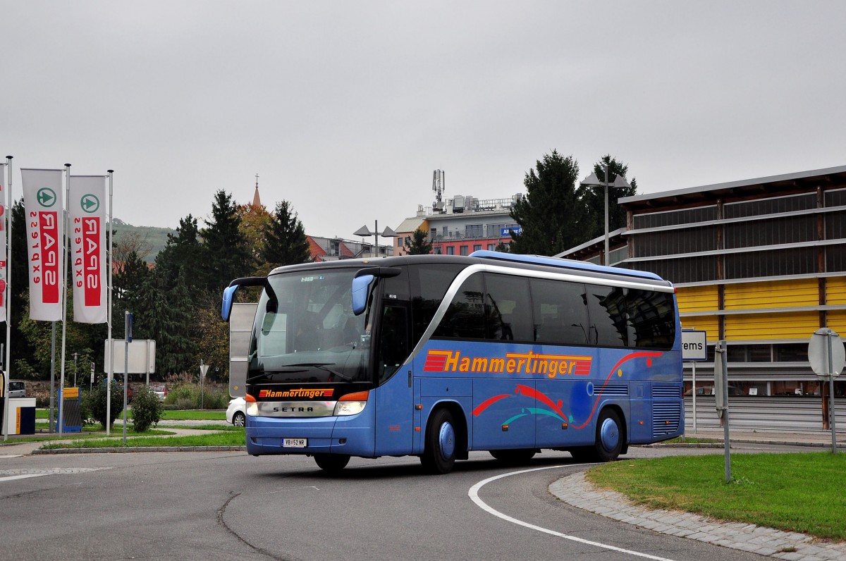 Setra 411 HD von Hammertinger aus �sterreich im Okt.2014 in Krems.