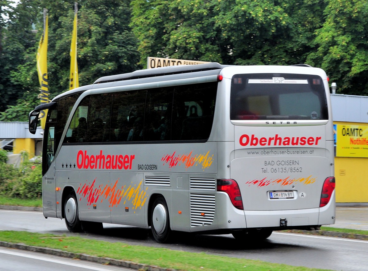 SETRA 411 HD von Oberhauser/�sterreich im August 2013 in Krems gesehen.