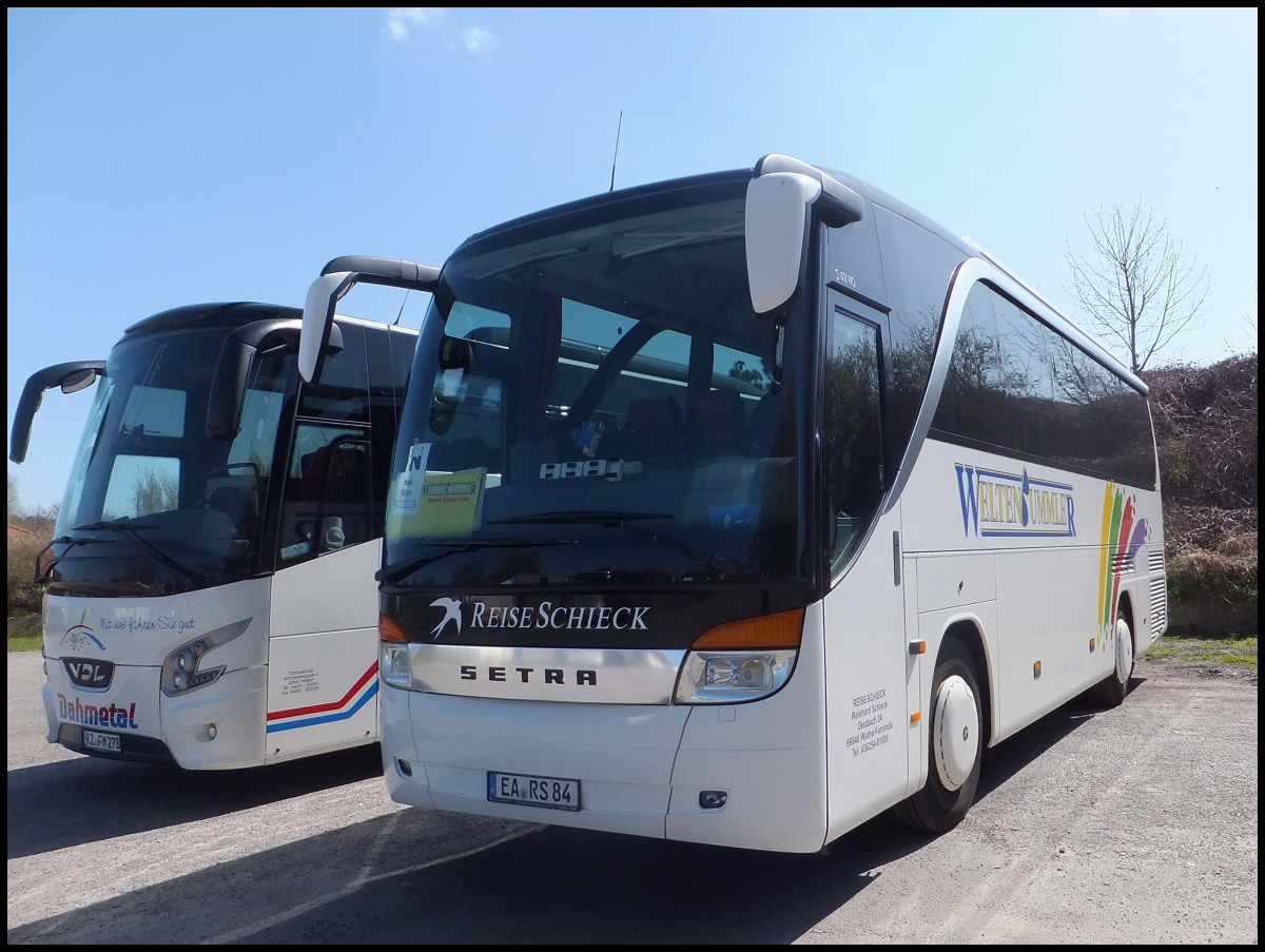 Setra 411 HD von Weltenbummler aus Deutschland in Binz.