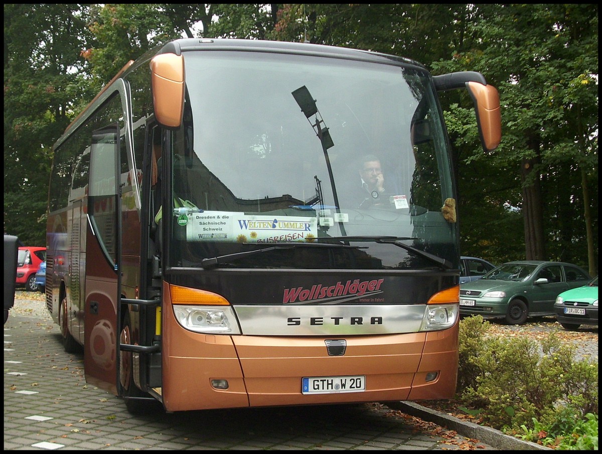 Setra 411 HD von Wollschl�ger aus Deutschland bei der Festung K�nigsstein.