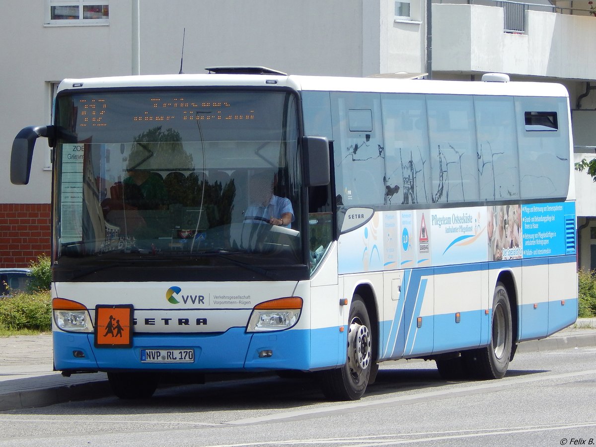 Setra 412 UL der VVR in Grimmen.
