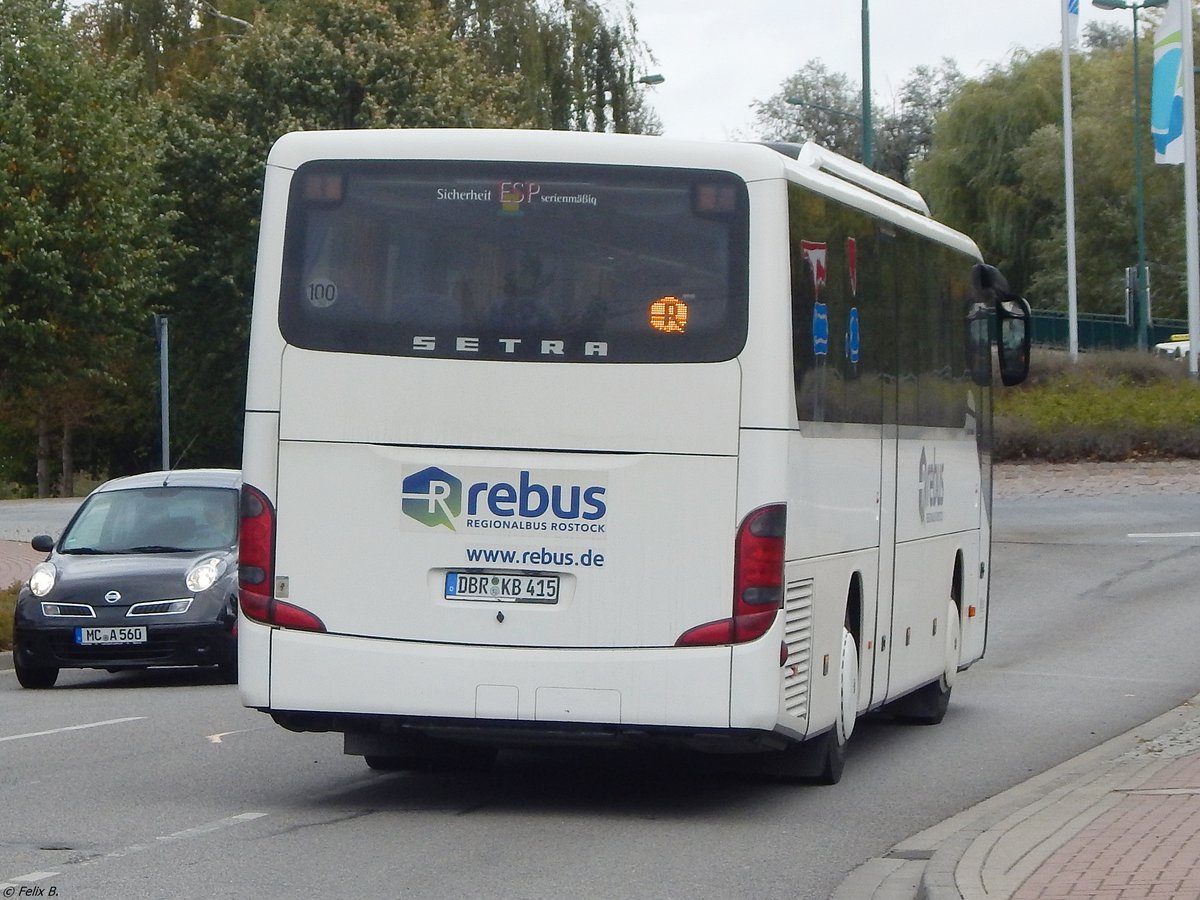 Setra 415 GT von Regionalbus Rostock in Waren. 