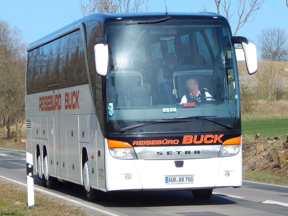 Setra 415 HDH von Reisebüro Buck aus Deutschland in Mukran.