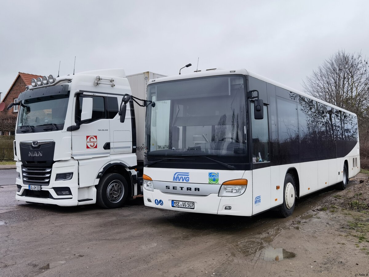 Setra 415 LE Business der MVVG in Plau am See.