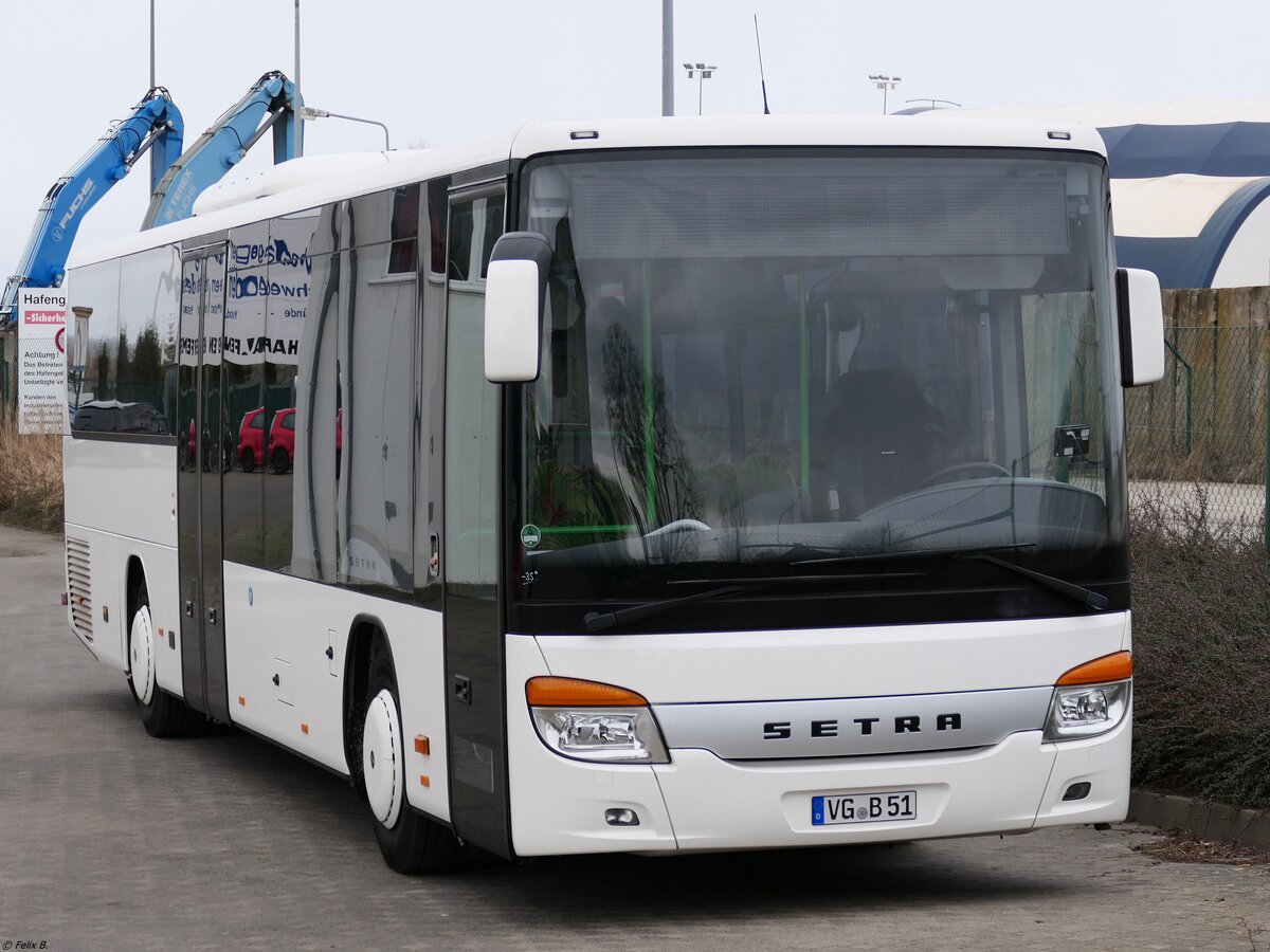 Setra 415 LE Business von URB aus Deutschland (ex Tropical Islands - LDS-TI 111) in Ueckermünde.