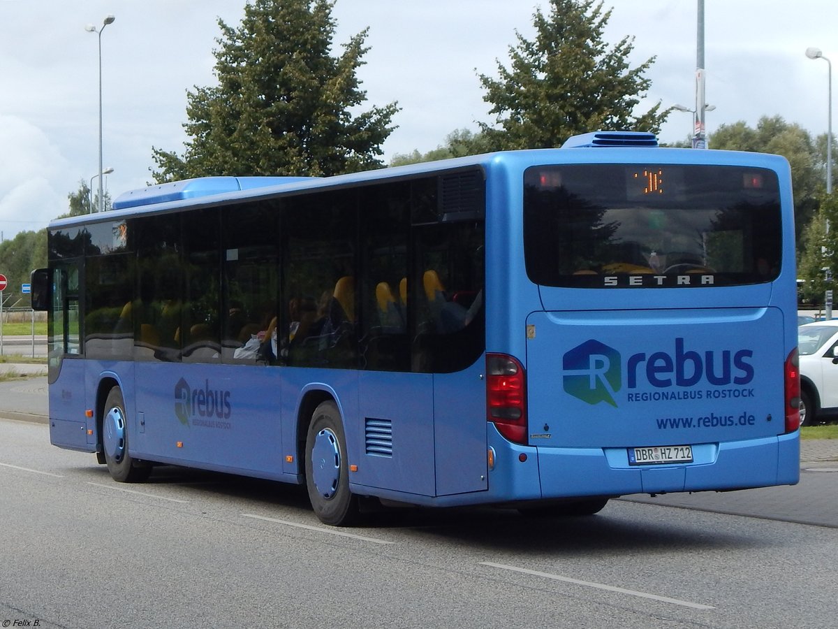 Setra 415 NF von Regionalbus Rostock in Rostock.