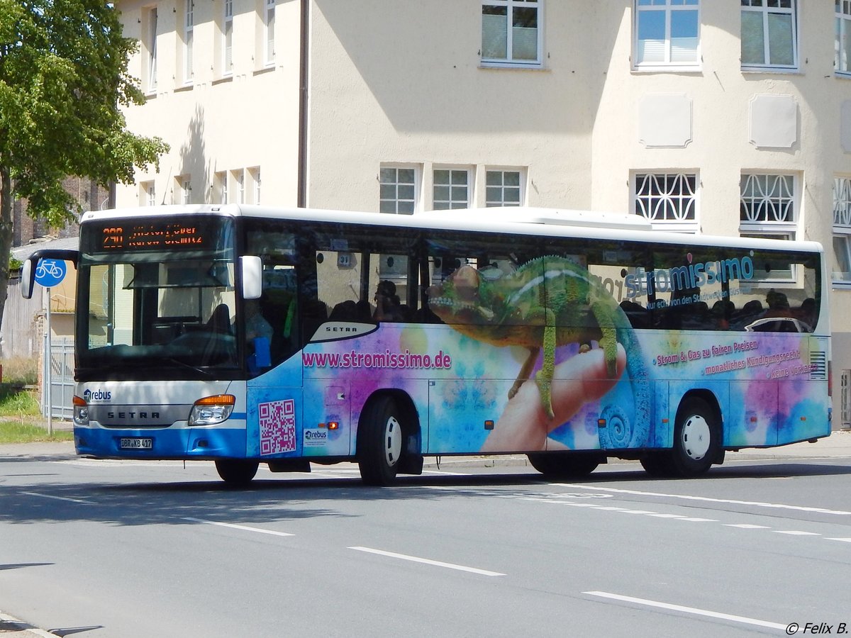 Setra 415 UL von Regionalbus Rostock in Güstrow.