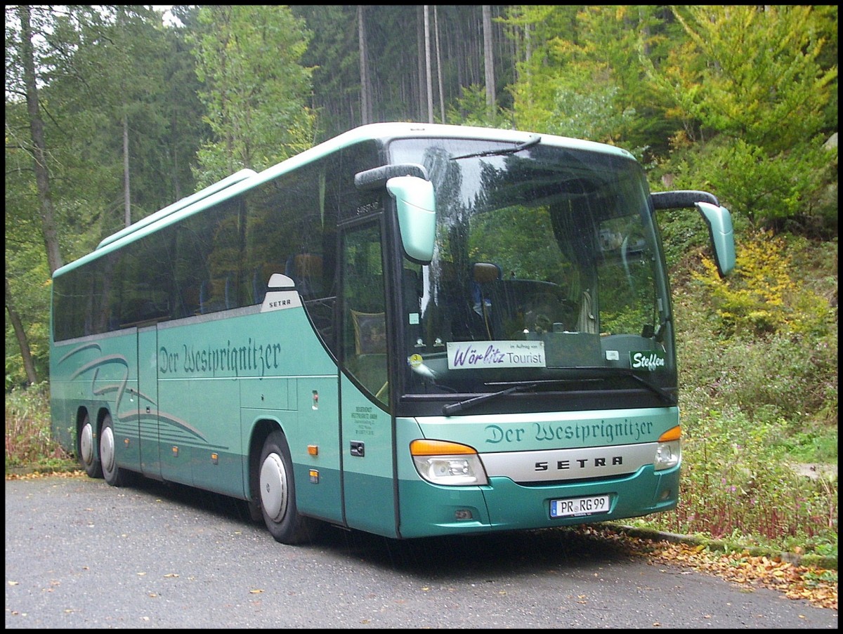 Setra 416 GT-HD von Der Westprignitzer aus Deutschland bei den Lichtenhainer Wasserf�llen.