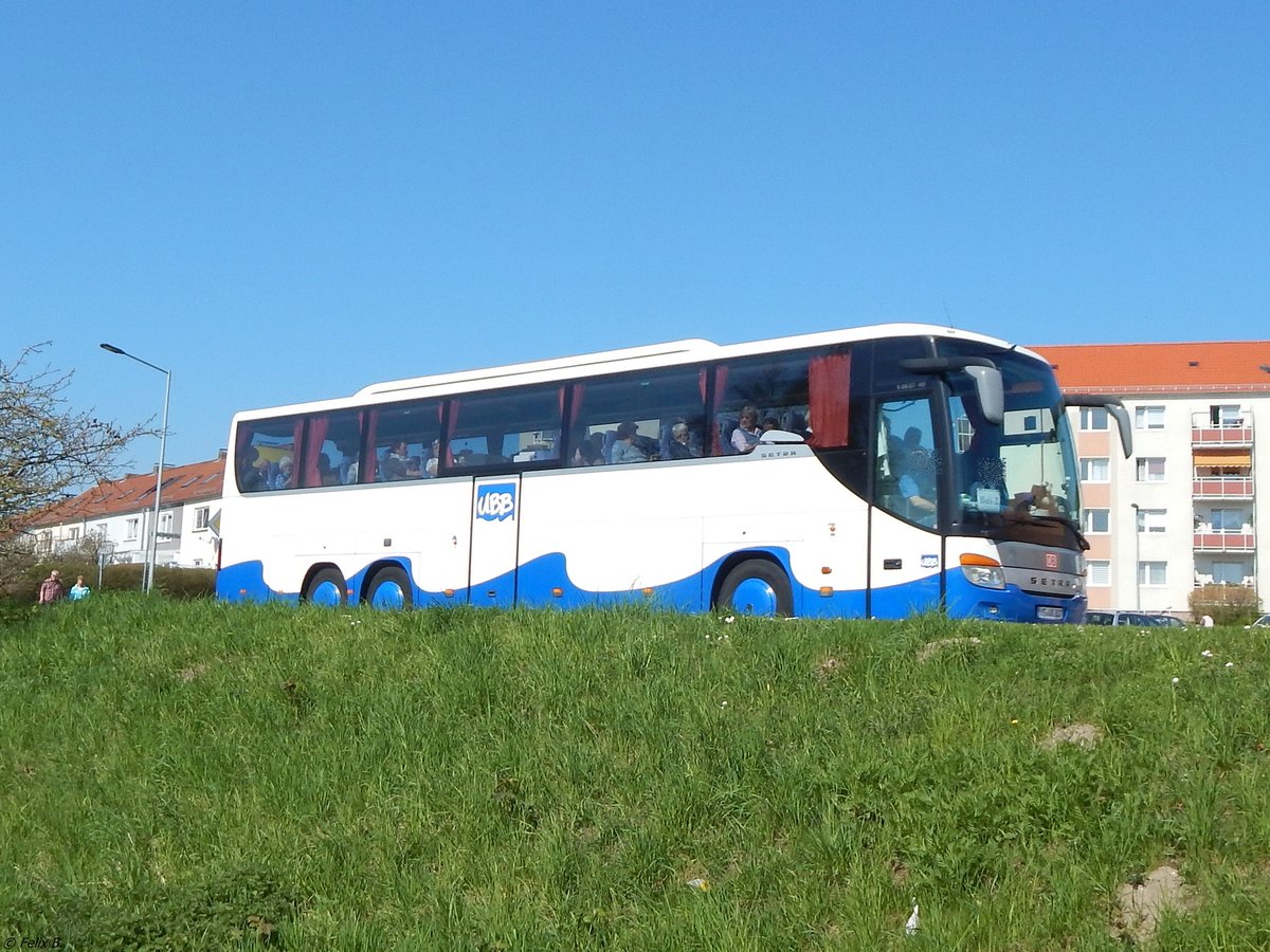 Setra 416 GT-HD von der Usedomer Bäderbahn in Sassnitz.