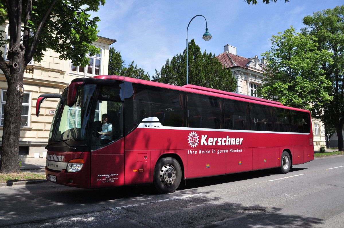 Setra 416 GT von Kerschner Reisen aus Nieder�sterreich im Mai in Krems unterwegs.