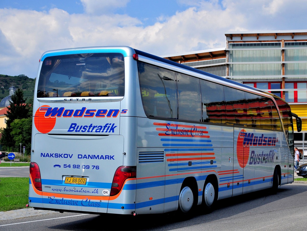 SETRA 416 HDH von MADSEN Bustouristik/D�nemark im August 2013 in Krems.