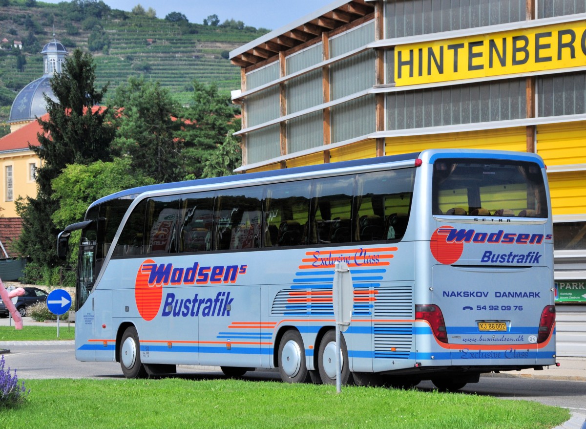 SETRA 416 HDH von MADSEN Bustouristik/D�nemark im August 2013 in Krems.