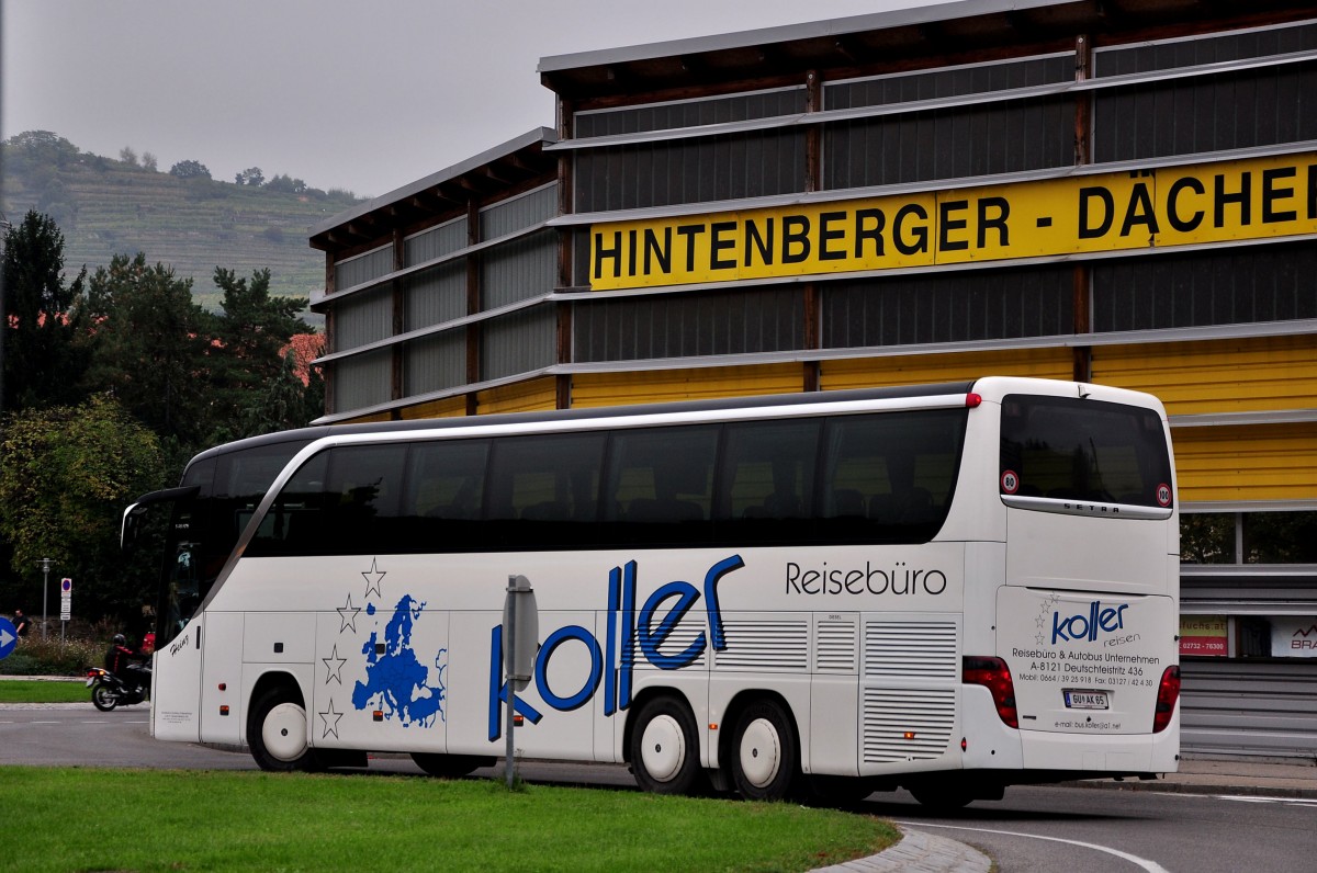 Setra 416 HDH vom Reiseb�ro Koller /�sterreich im Oktober 2014 in Krems.