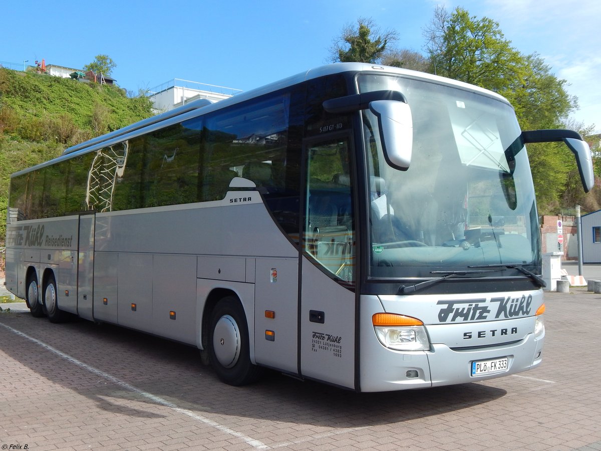 Setra 417 GT-HD von Fritz K�hl aus Deutschland im Stadthafen Sassnitz.