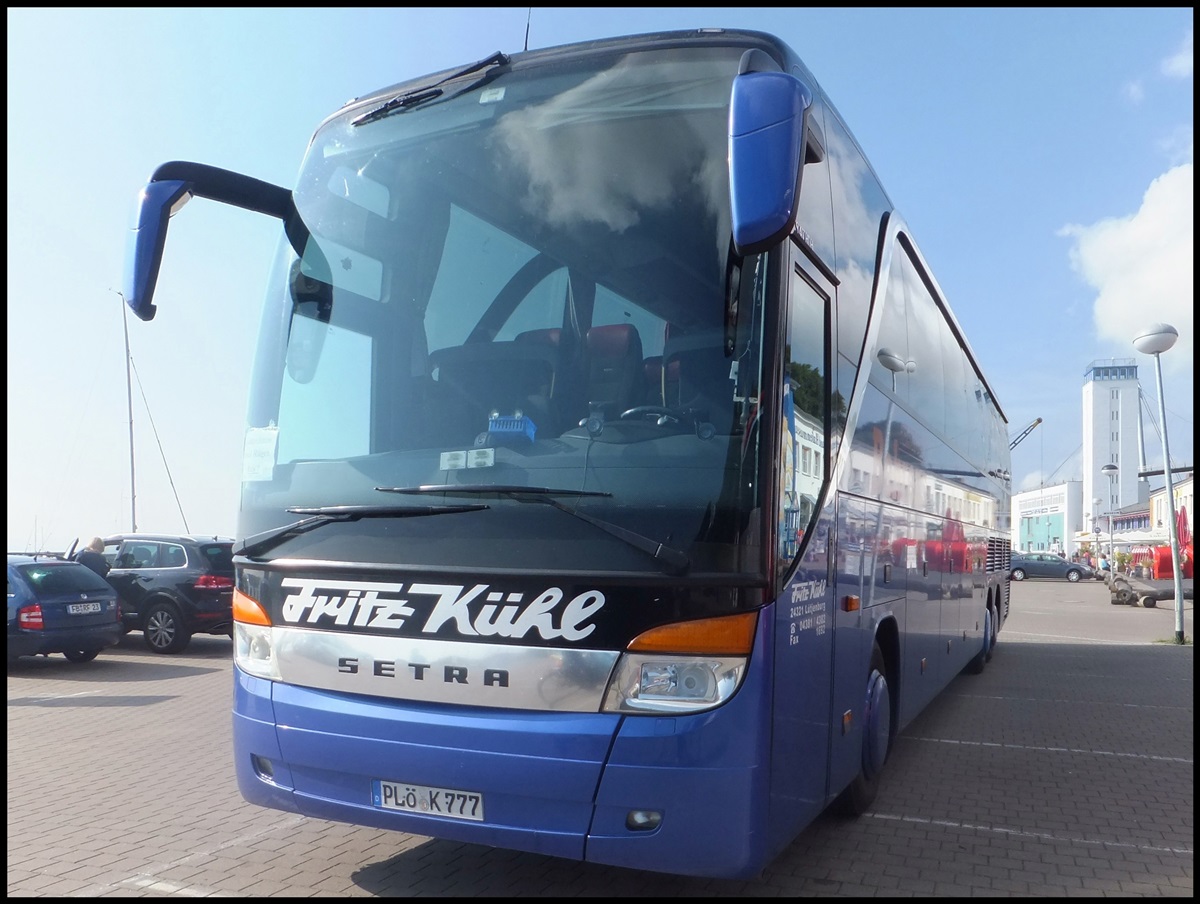 Setra 417 HDH von Fritz K�hl aus Deutschland im Stadthafen Sassnitz.