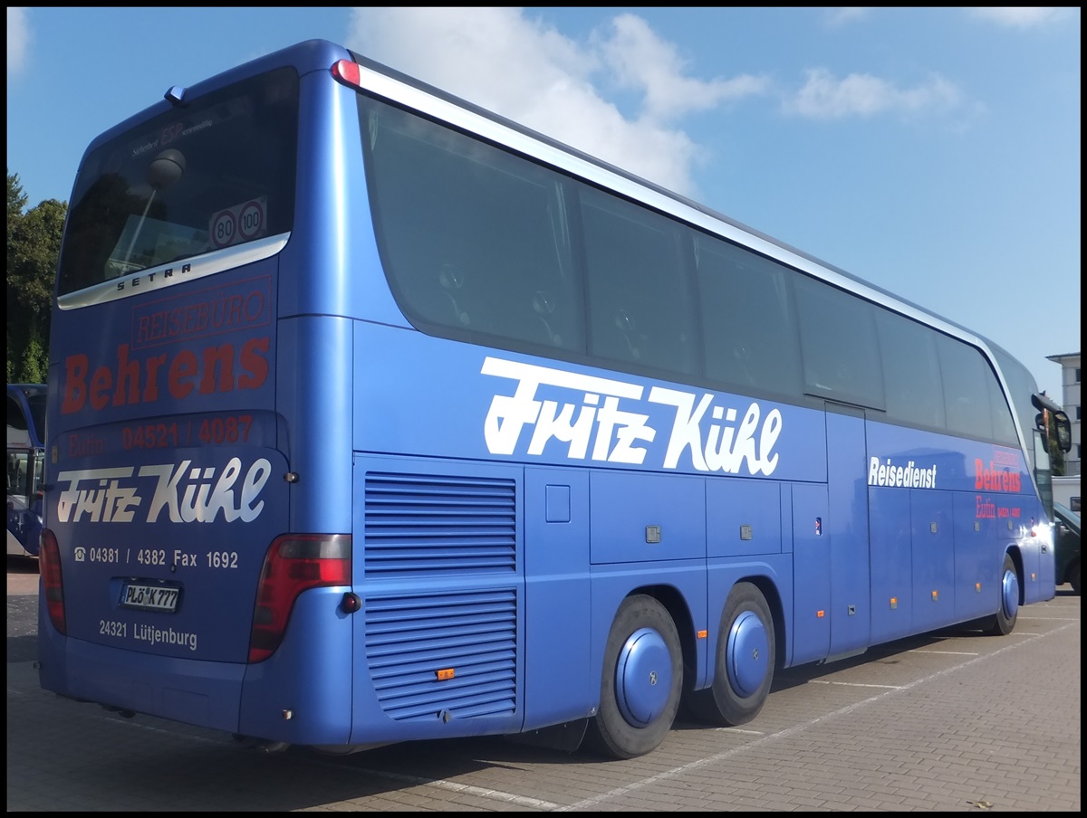 Setra 417 HDH von Fritz K�hl aus Deutschland im Stadthafen Sassnitz.