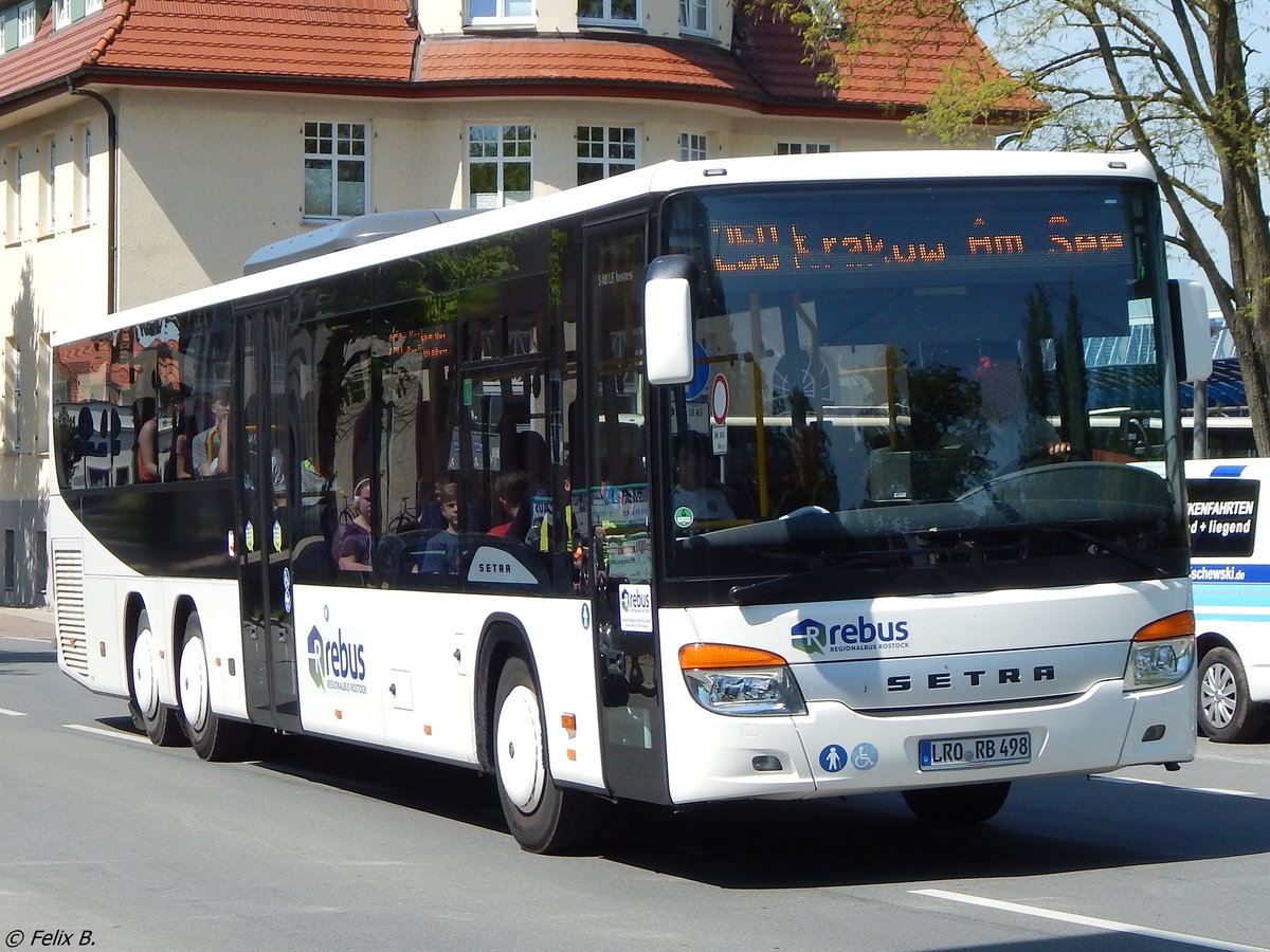 Setra 418 LE Business von Regionalbus Rostock in Güstrow.  