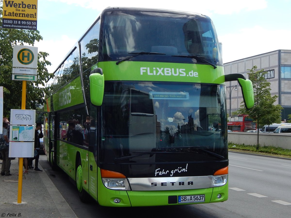 Setra 431 DT Flixbus/Baron Reisen aus Deutschland in Berlin.