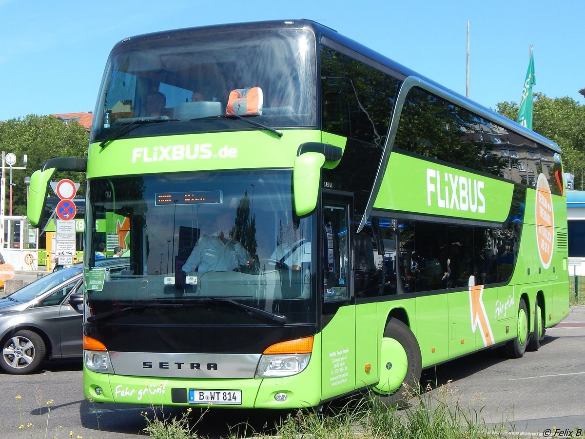 Setra 431 DT von Flixbus/Wörlitz Tourist aus Deutschland in Berlin.