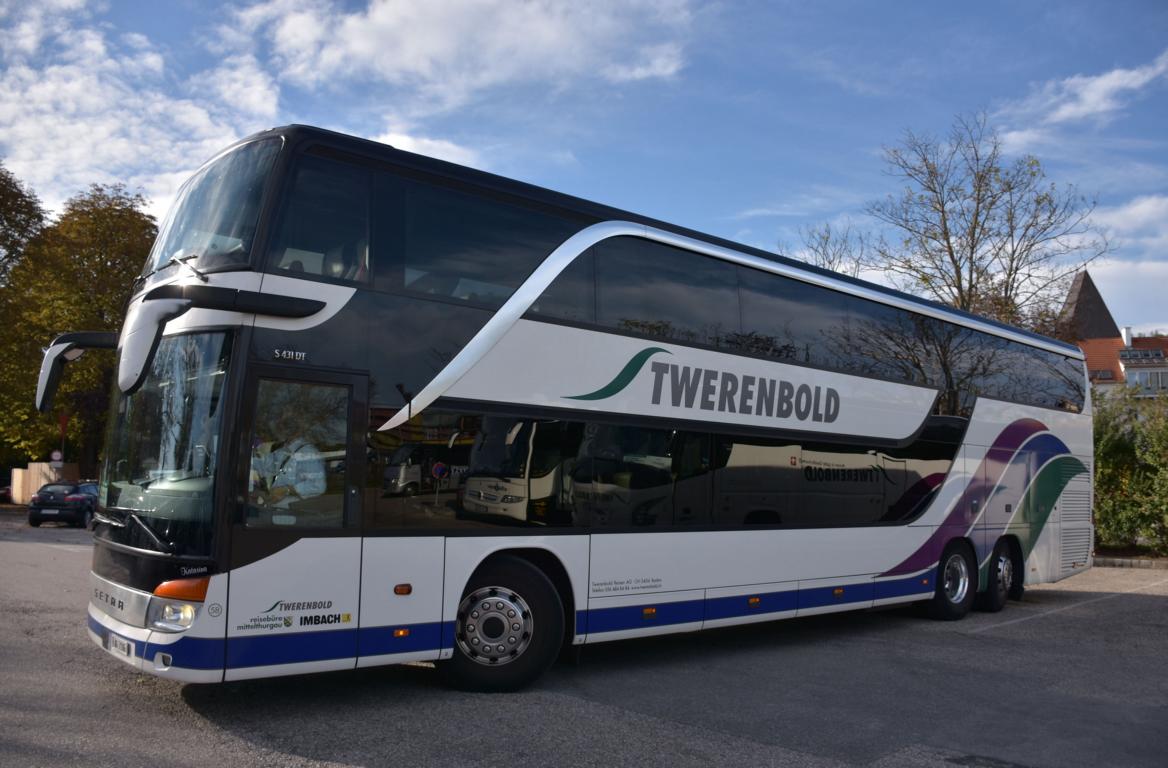 Setra 431 DT von Twerenbold Reisen aus der CH 10/2017 in Krems.