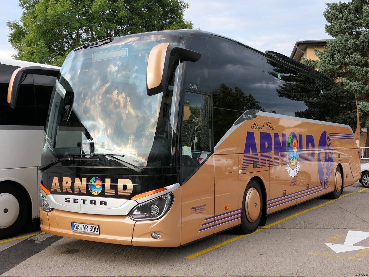Setra 515 HD von Arnold aus Deutschland in Sassnitz.