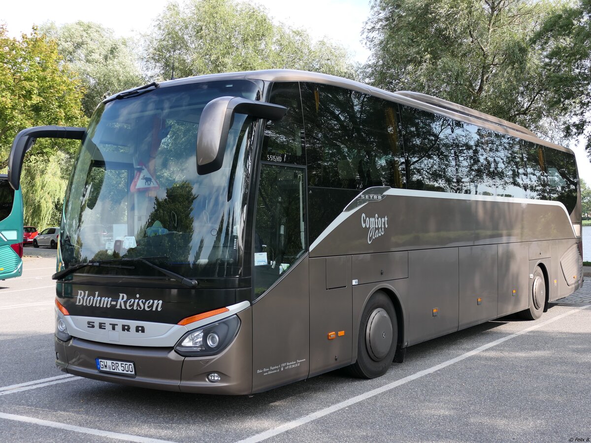 Setra 515 HD von Blohm-Reisen aus Deutschland in Stralsund.