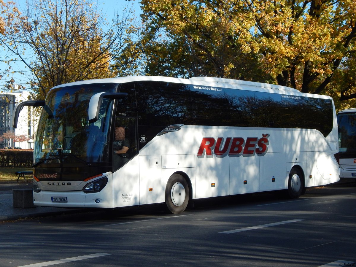 Setra 515 HD von Rubeš aus Tschechien in Berlin. 