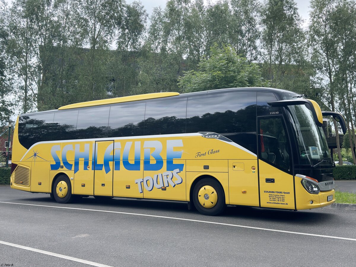 Setra 515 HD von Schlaube aus Deutschland in Plau am See.