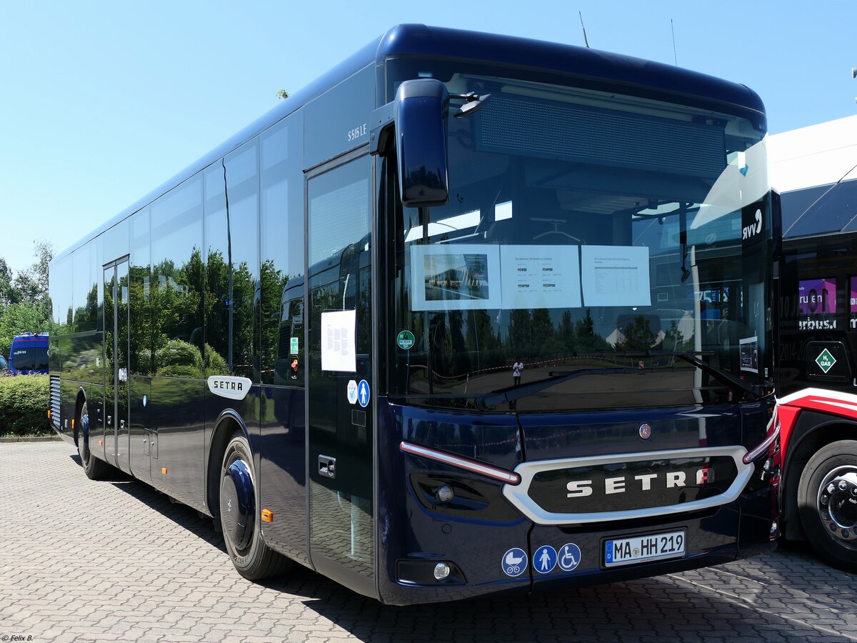 Setra 515 LE Vorführwagen zu Gast bei der VVR in Stralsund.