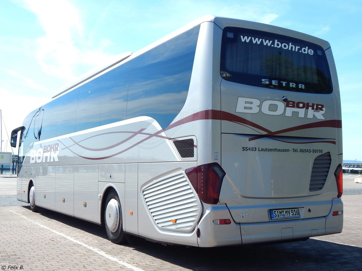 Setra 516 HD von Bohr aus Deutschland im Stadthafen Sasnitz.