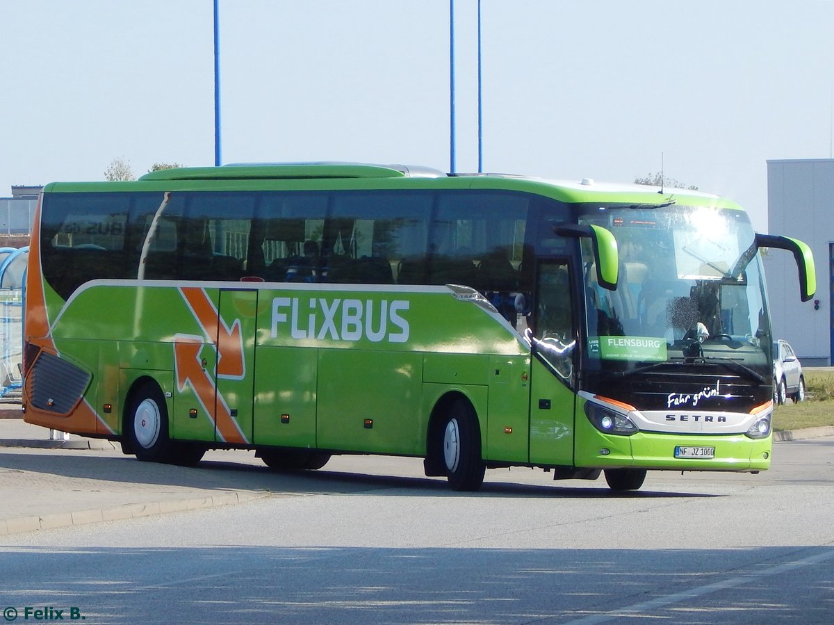 Setra 516 HD von Flixbus/Thors Reisen aus Deutschland in Rostock.