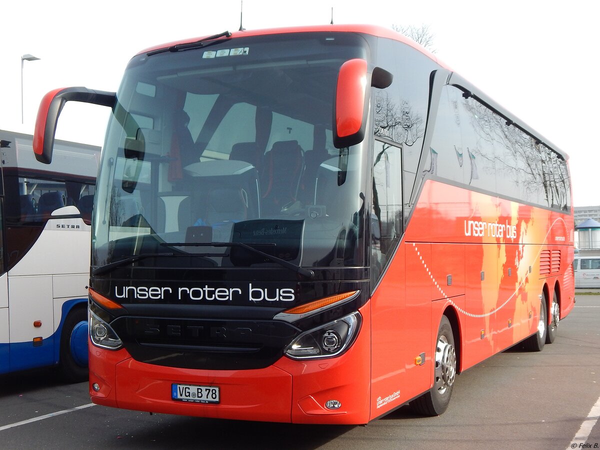 Setra 516 HDH von URB aus Deutschland in Neubrandenburg.