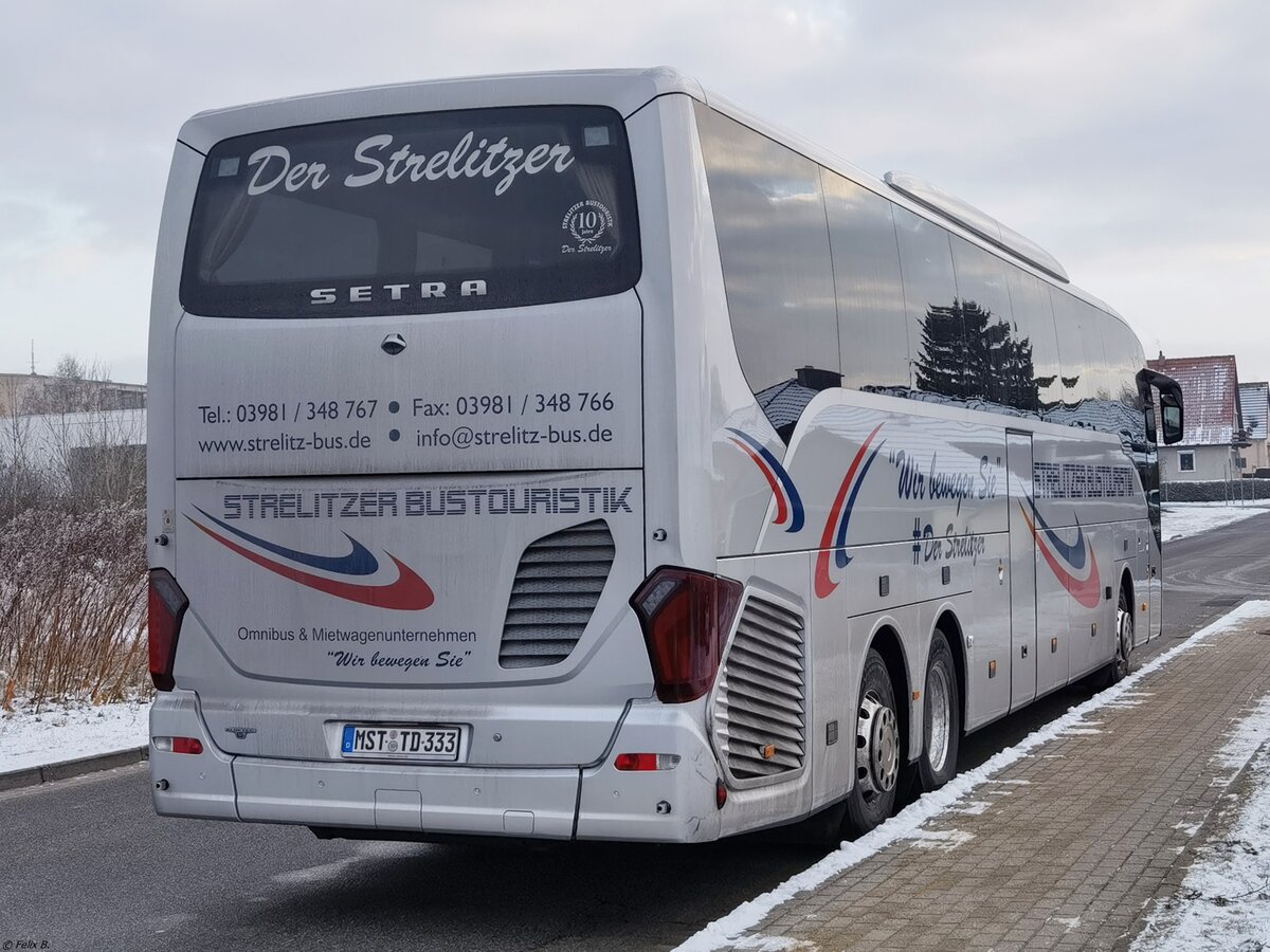 Setra 517 HD von Strelitzer Bustouristik aus Deutschland in Neustrelitz.