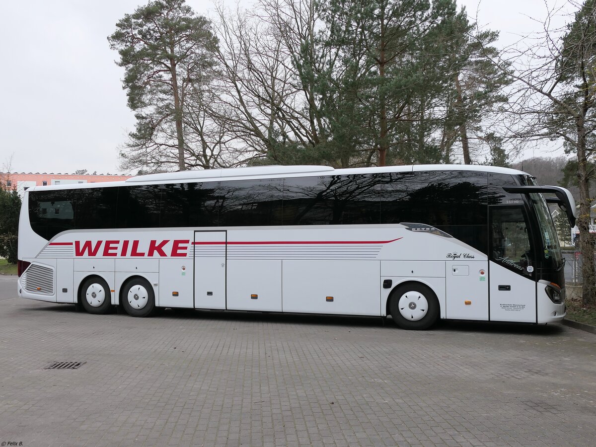 Setra 517 HD von Weilke aus Deutschland in Binz.