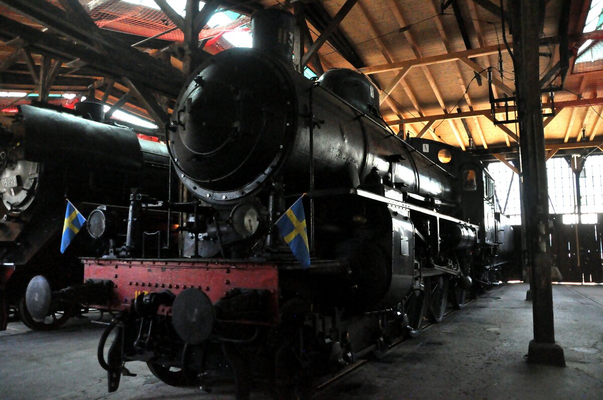 SJ B (II) Nr.1135 aus der schwedischen Kriegsreserve im Bahnpark Augsburg am 26.06.2022.