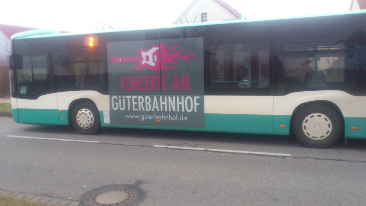 ...und auch einer der neuen Citaro NB SW 592 hat das Traffic Board f�r Konzerte die auch am G�terbahnhof statt finden 