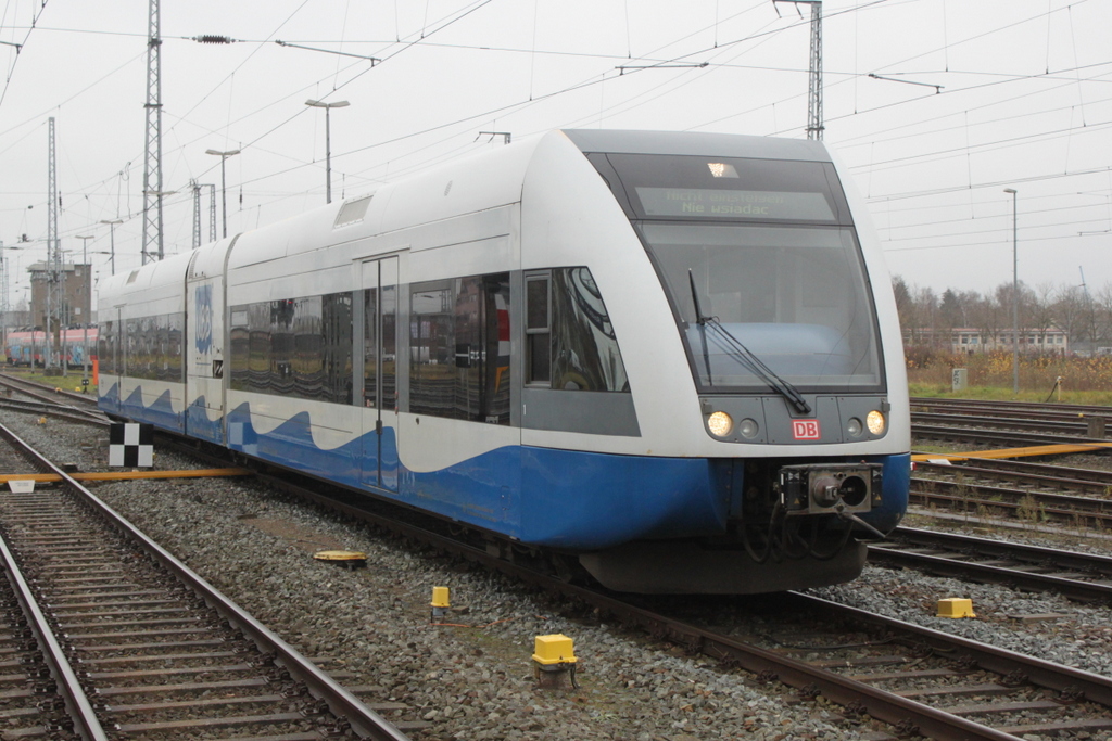Usedomer B�derbahn beim Rangieren im Rostocker Hbf.06.12.2019