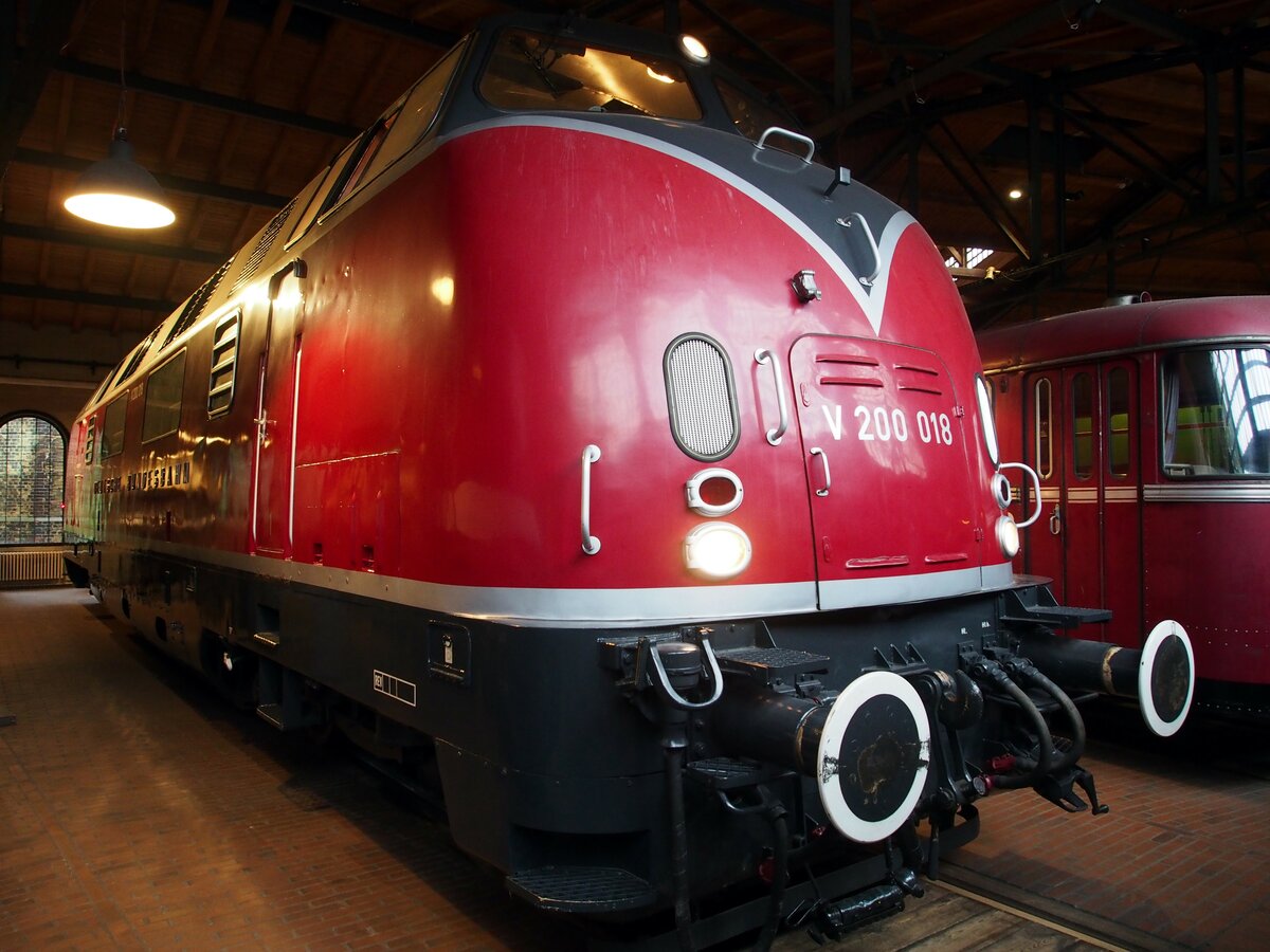 V 200 018 im Technik Museum in Berlin am 16.10.2016.