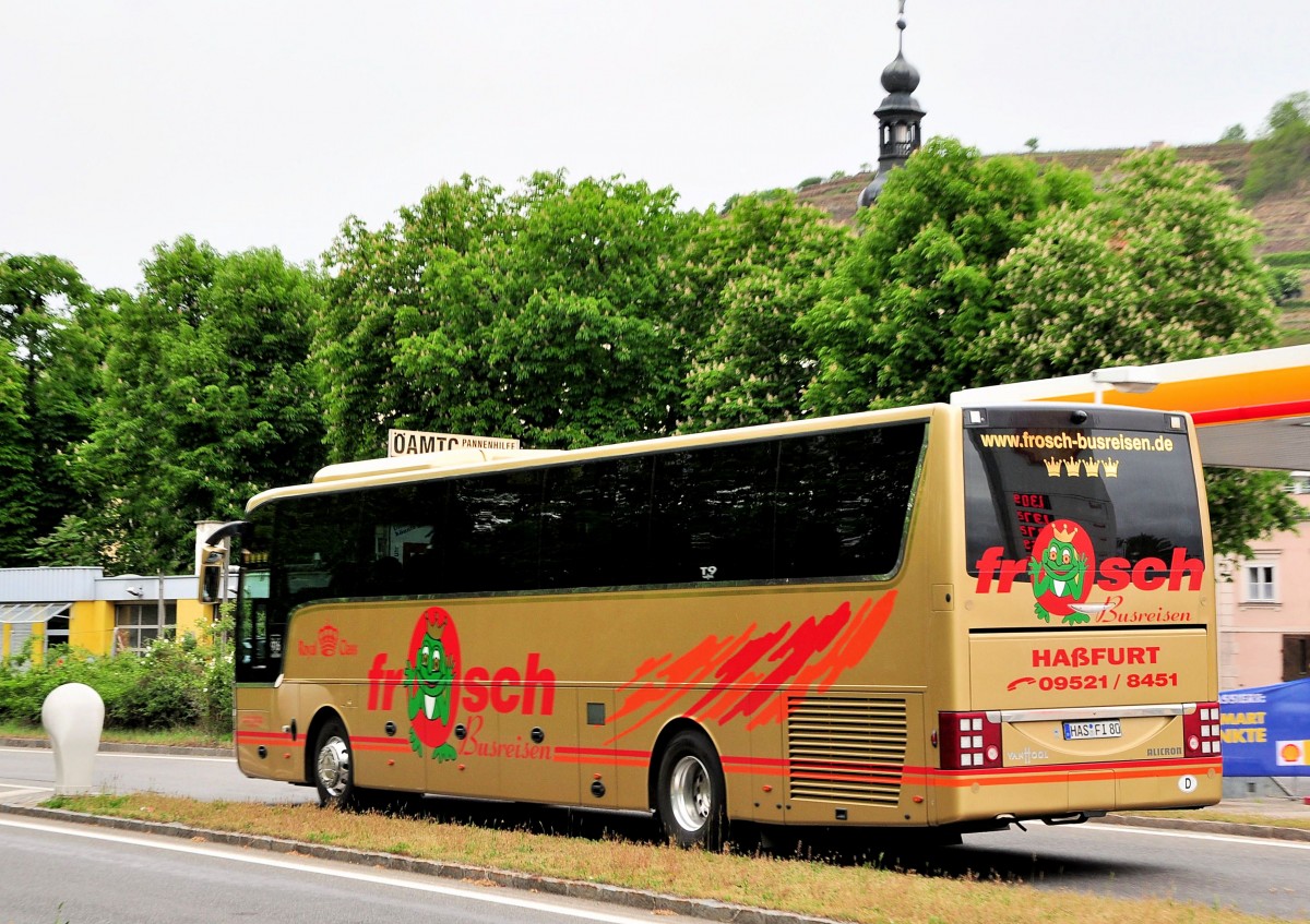 Van Hool T916 Acron von Frosch Busreisen aus Deutschland am 11.Mai 2014 in Krems.