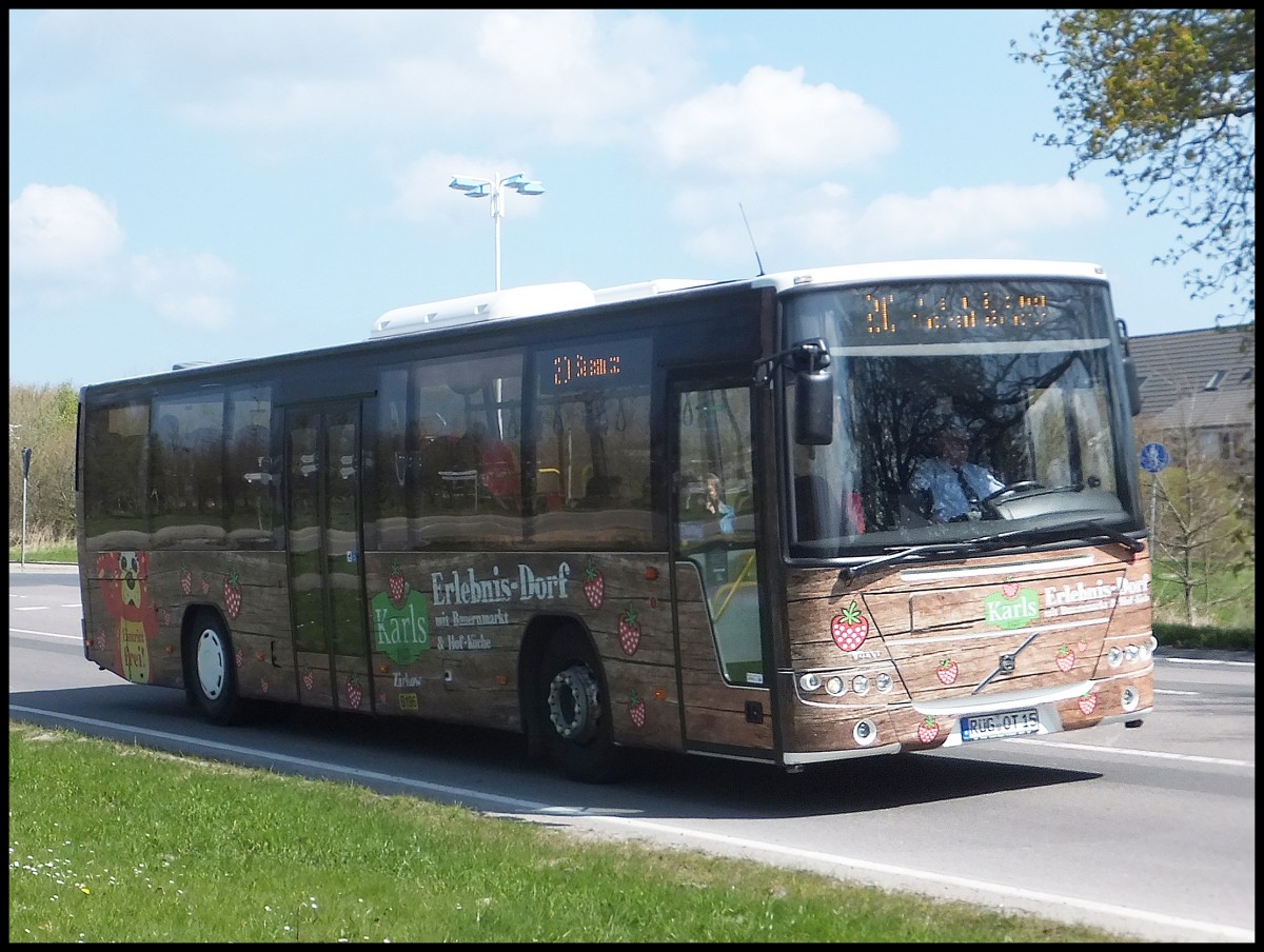 Volvo 8700 von Oppermann Transporte in Sassnitz.