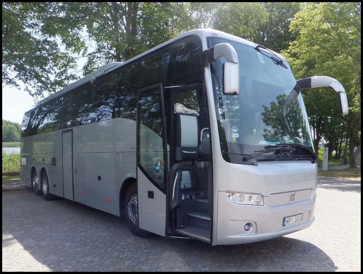 Volvo 9700 von Delta Travel aus Polen in Ravensbr�ck.