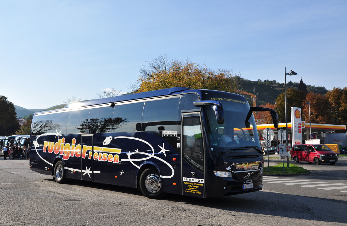 Volvo 9700 vom Reisebro Stefan Rudiger aus sterreich in Krems gesehen.