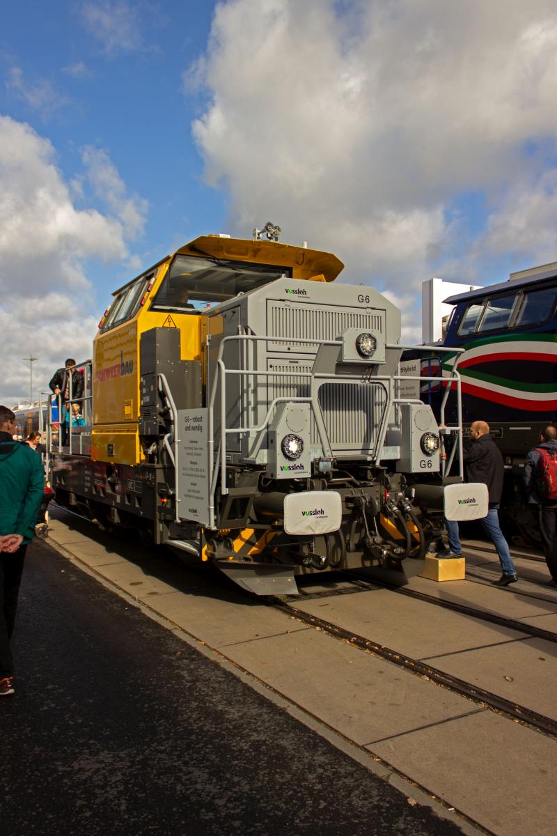 Vossloh war mit einem Exemplar der bereits etablierten Gattung G6 vertreten, das f�r die Firma SchweerBau vorgesehen ist.