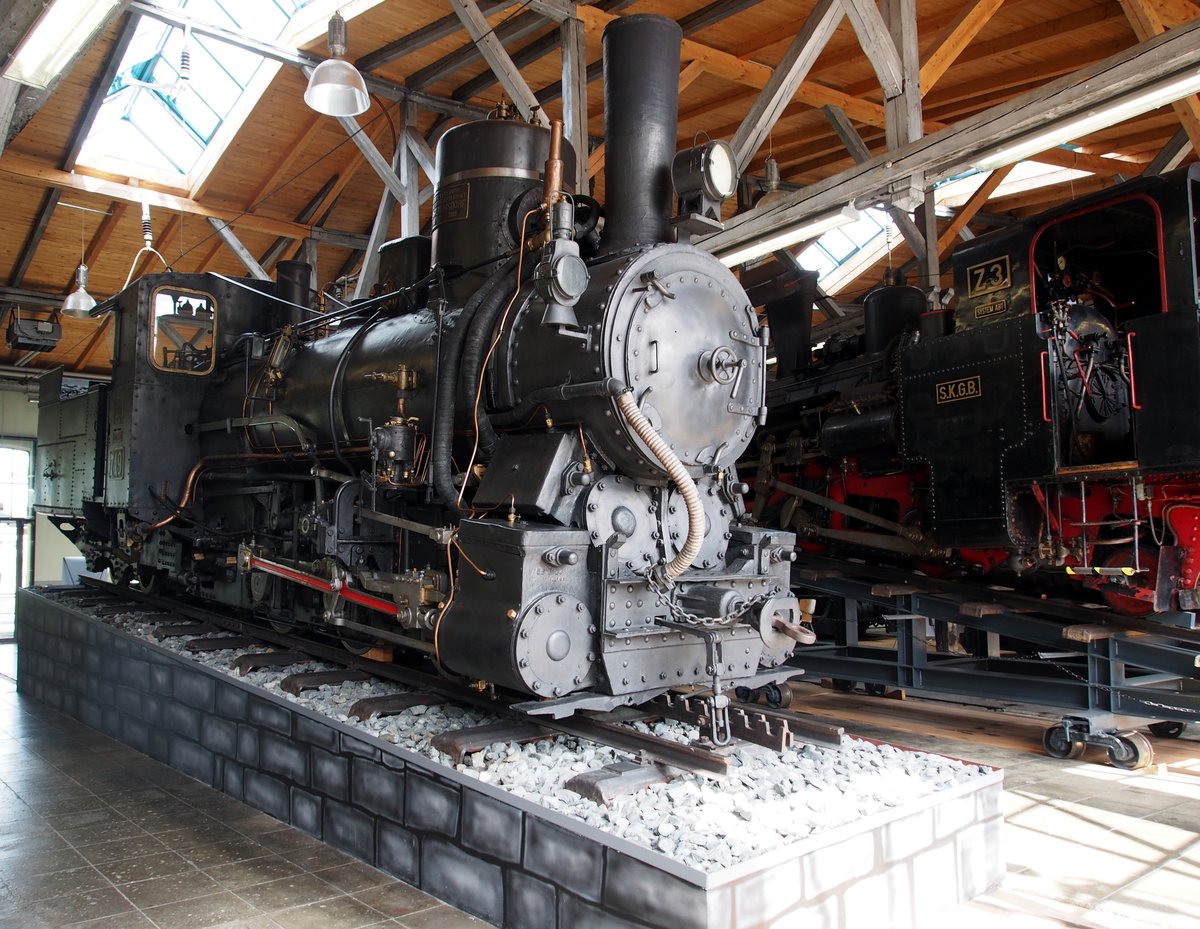Zahnraddampflok IIIc5 Nr.719 der Bosnisch-Herzegowinischen Landesbahn in der Lokwelt Freilassing am 01.09.2019.