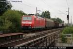 DB 185 073-4 mit einem gemischtem G�terzug (Railion Deutschland AG, NVR-Nummer: 91 80 6185 073-4 D-DB, gesichtet Berlin Wartenberg 10.07.2008).