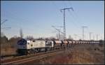 ITL 250 007 fuhr mit Sch�ttgut am 05.03.2013 durch die Berliner Wuhlheide