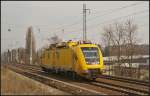 DB Netz 711 110 am 07.03.2013 in Berlin-Karow (HIOB, Instandhaltungsfahrzeug f�r Oberleitungsanlagen)