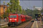 DB Schenker 185 278-9 fuhr mit Tads-Wagen am 05.09.2014 durch Uelzen
