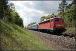 DB 115 332-9 mit dem D441/443 nach Kiev Pass/Moskva Belorusskaja (gesehen Gr�nheide Fangschleuse 25.05.2010 - Update: 04/2012 in Bln.-Rummelsburg zA; 09/2012 in Dortmund Bbf zA; 24.09.2012 nach